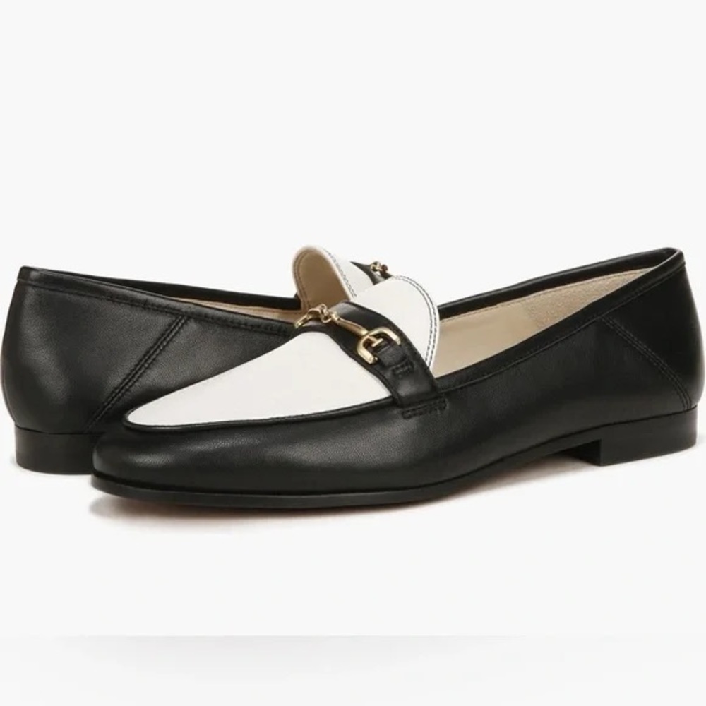 Sam Edelman Blue and White Flats with Metallic Accent